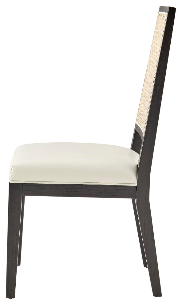 Dover PU Dining Side Chair (Set of 2), Borneo Bone