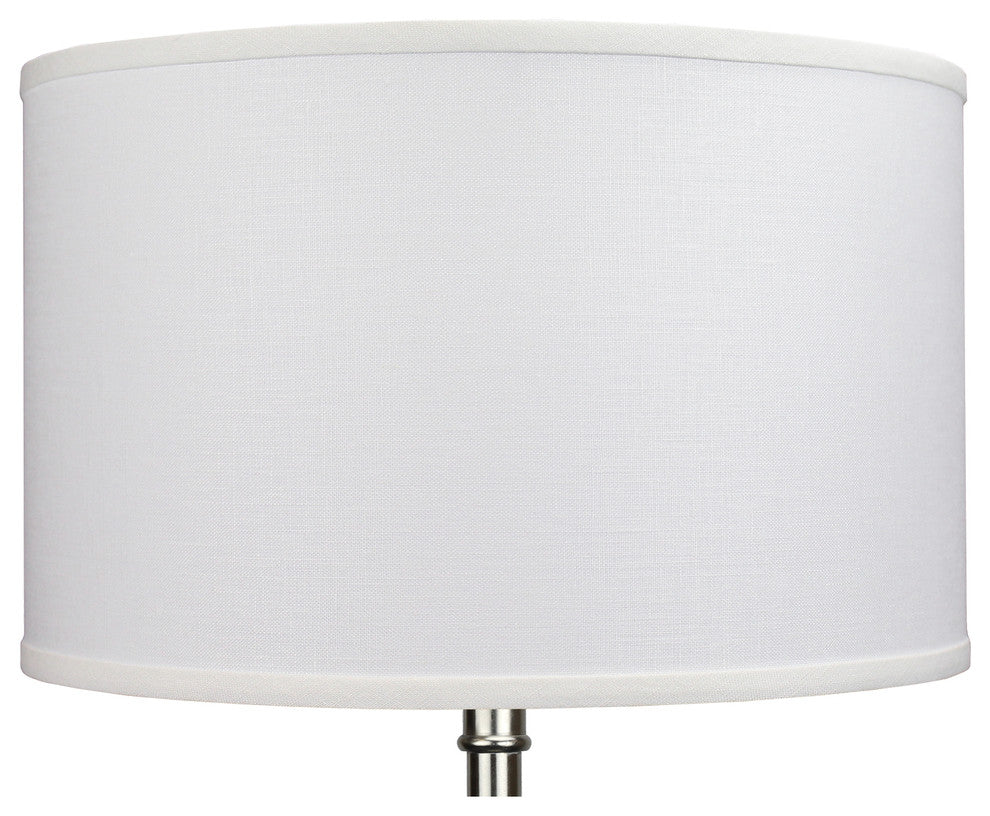 Fenchel Shades 16"x16"x10" Spider Attachment Drum Lamp Shade, Designer Lin