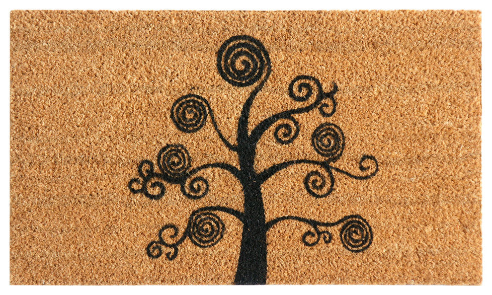 Deciduous Tree, Modern Door Mats, 18"x30"