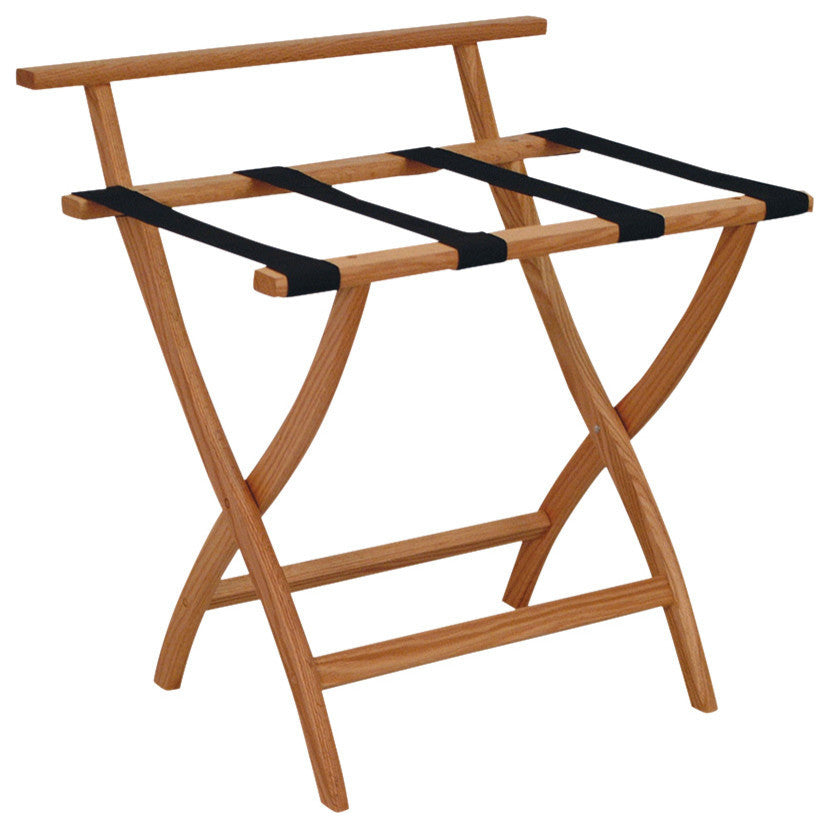 WallSaver Luggage Rack, Light Oak
