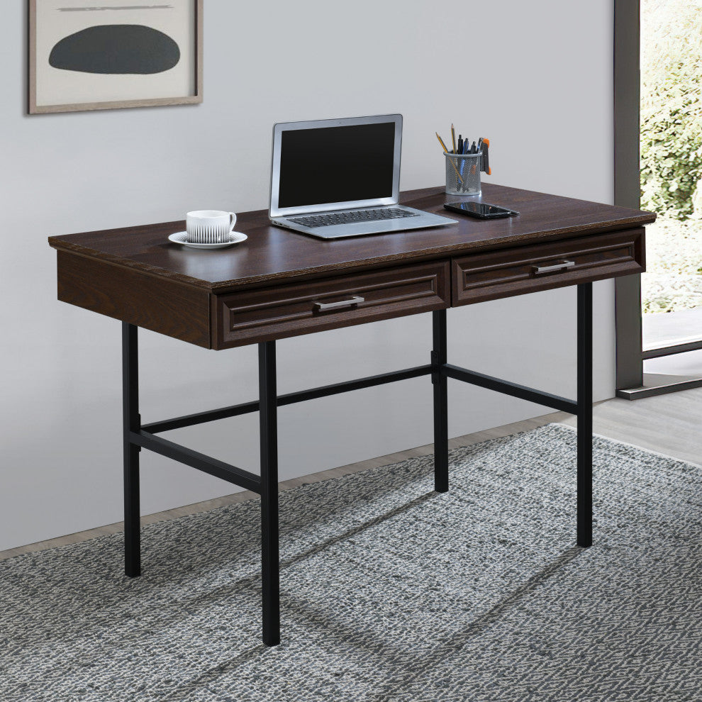 Jefferson Writing Desk With Lockdowel Fastening System, Espresso Finish