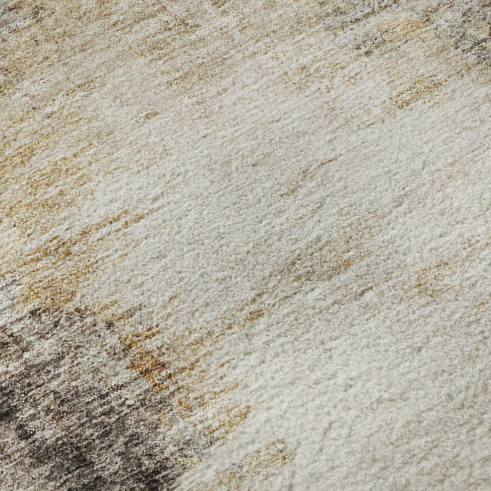 Premium Machine Washable Mayfield AMF710 Beige 2'3" x 7'6" Runner Rug