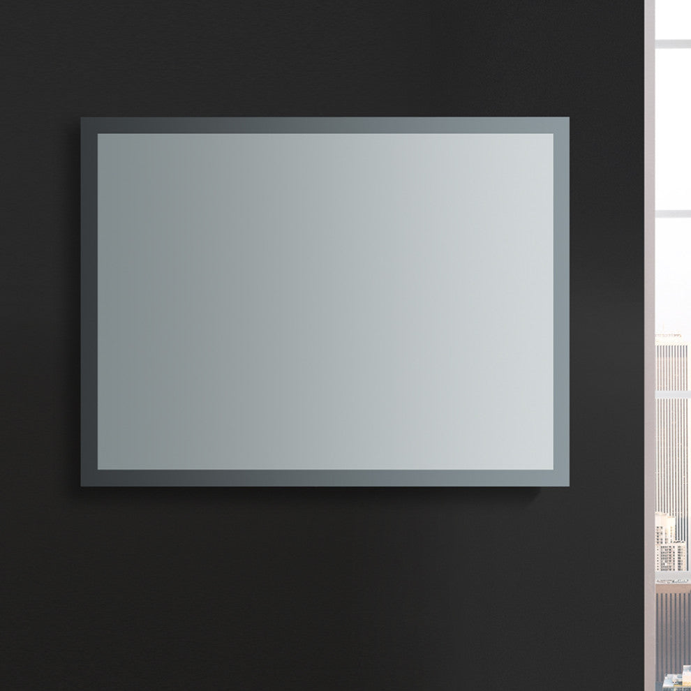 Angelo Bathroom Mirror With Halo Style LED Lighting and Defogger, 48"x36"