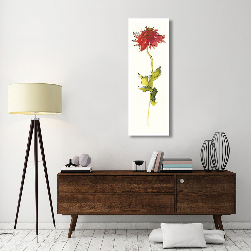 "Peony Form Poppies III" Digital Paper Print by Shirley Novak, 20"x56"
