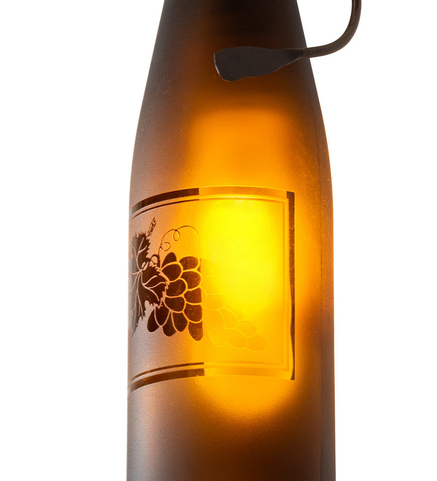5 Wide Tuscan Vineyard Wine Bottle Pendant