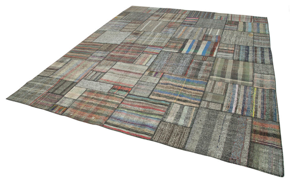 Rug N Carpet - Handmade Anatolian 10' 9'' x 13' 4'' Unique Patchwork Kilim Rug