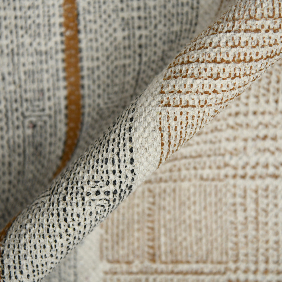 DUNE Briel Area Rug, Brown, 5' x 7'6", Geometric