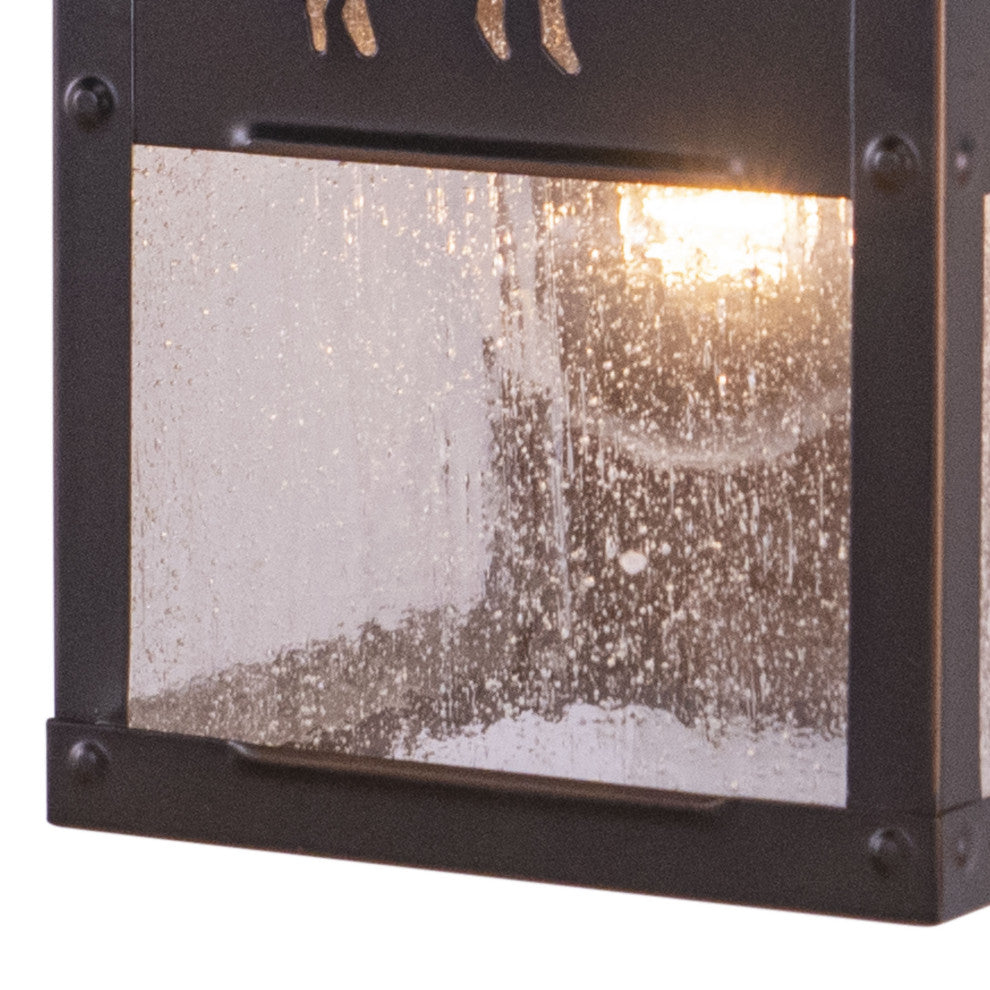 Yellowstone 5.25" Moose Outdoor Wall Light Burnished Bronze