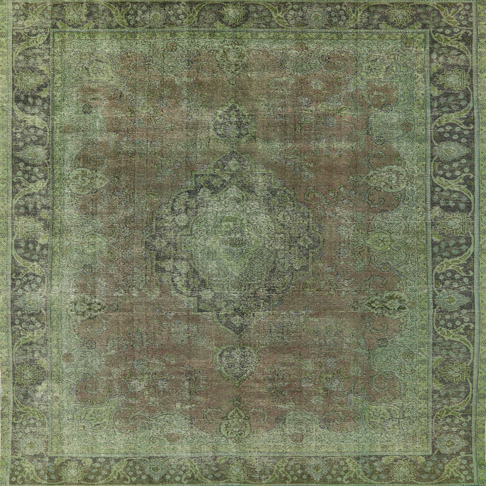 Ahgly Company Indoor Square Mid-Century Modern Area Rugs, 3' Square