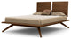 Copeland Astrid Bed With 2 Headboard Panels, Saddle Cherry, King