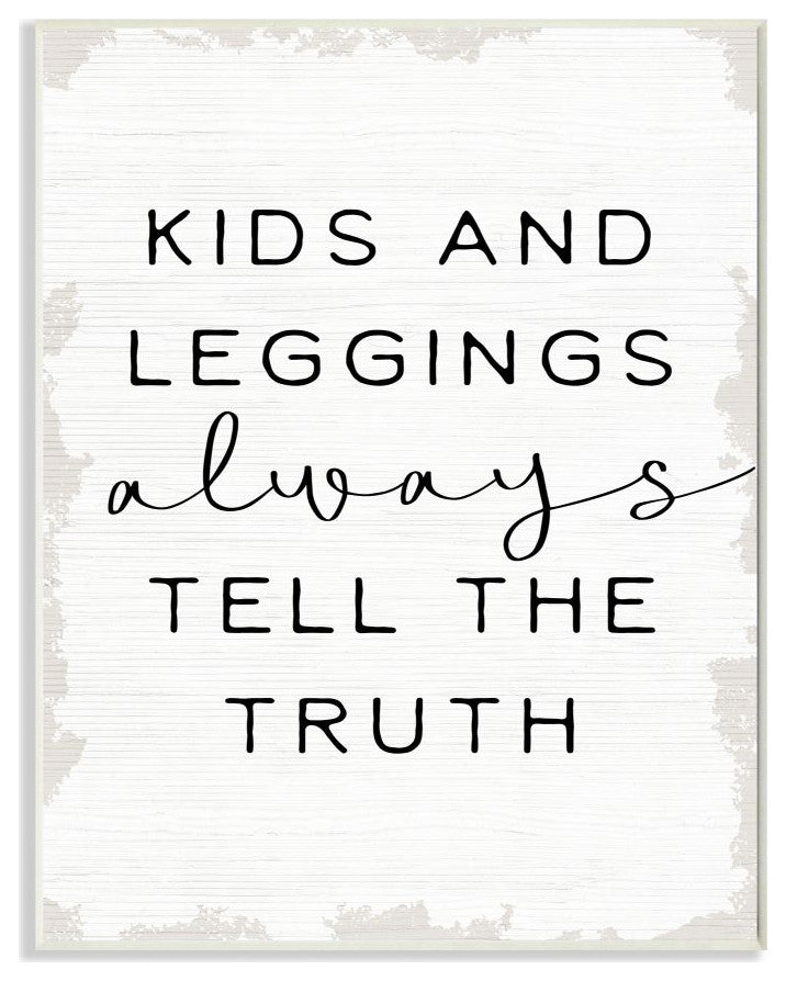 Stupell Industries Tell The Truth Funny Family Word Design, 13 x 19