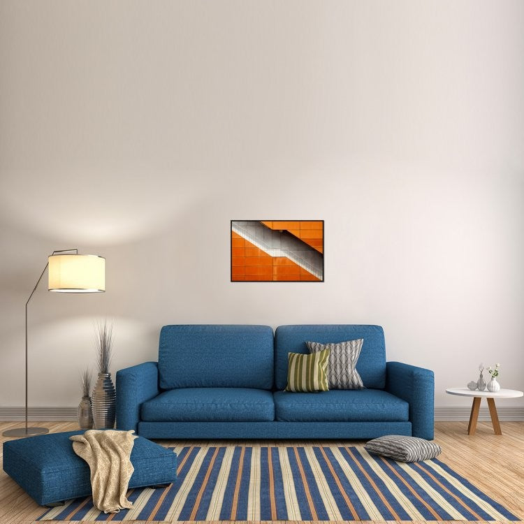 "Steel" Framed Canvas Giclee by Alida Van Zaane, 31x21"