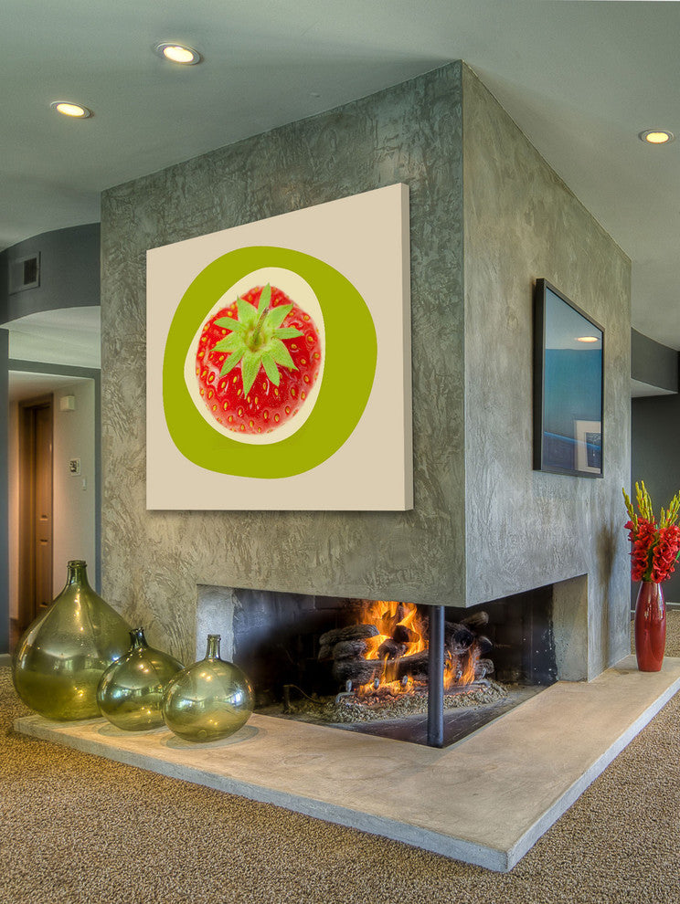 "September Strawberry" Painting Print on Canvas by Irena Orlov