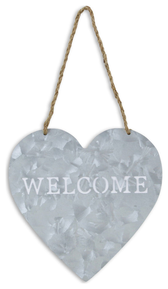 "Welcome" Metal Wall Decor