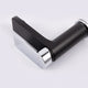 Single Handle Low Arc Lavatory Faucet in Black and Chrome Finish