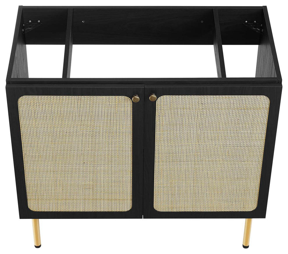 Chaucer 36" Bathroom Vanity - Black Black