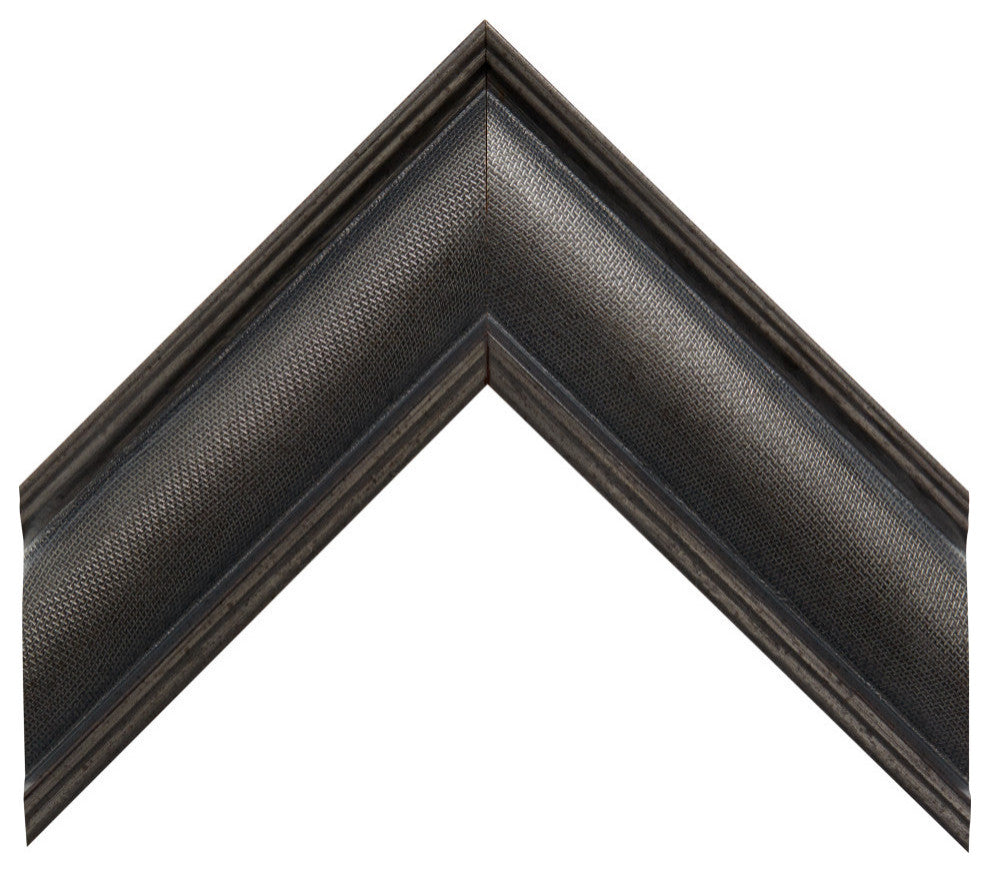 Oxfordshire Framed Wall Mirror, Pewter, 28" X 54"