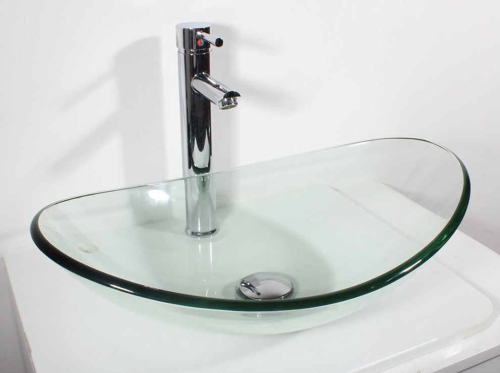 Glass Vessel Sink wit Faucet