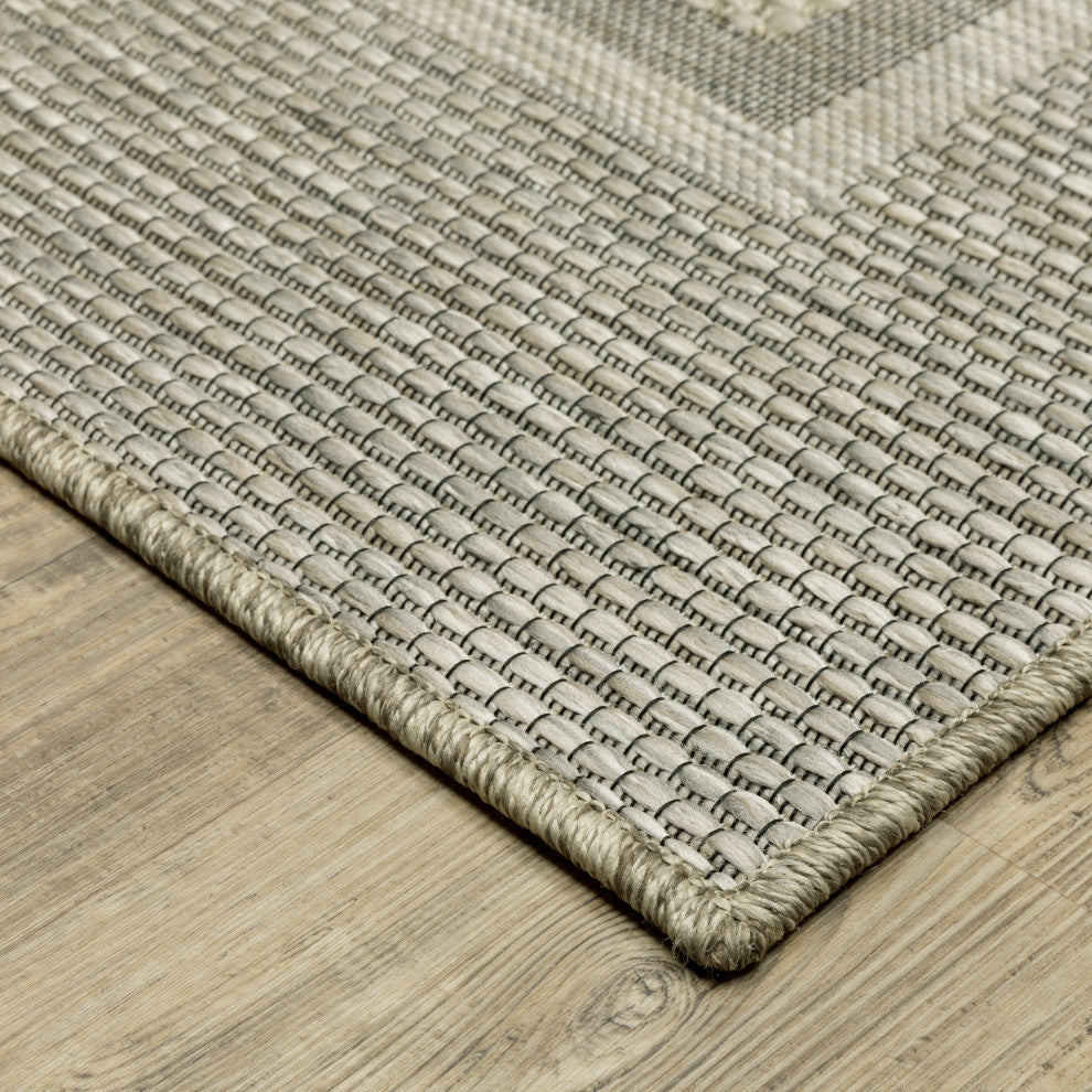 Oriental Weavers Tortuga TR06A Border Rug, Beige, 5'3"x7'3"