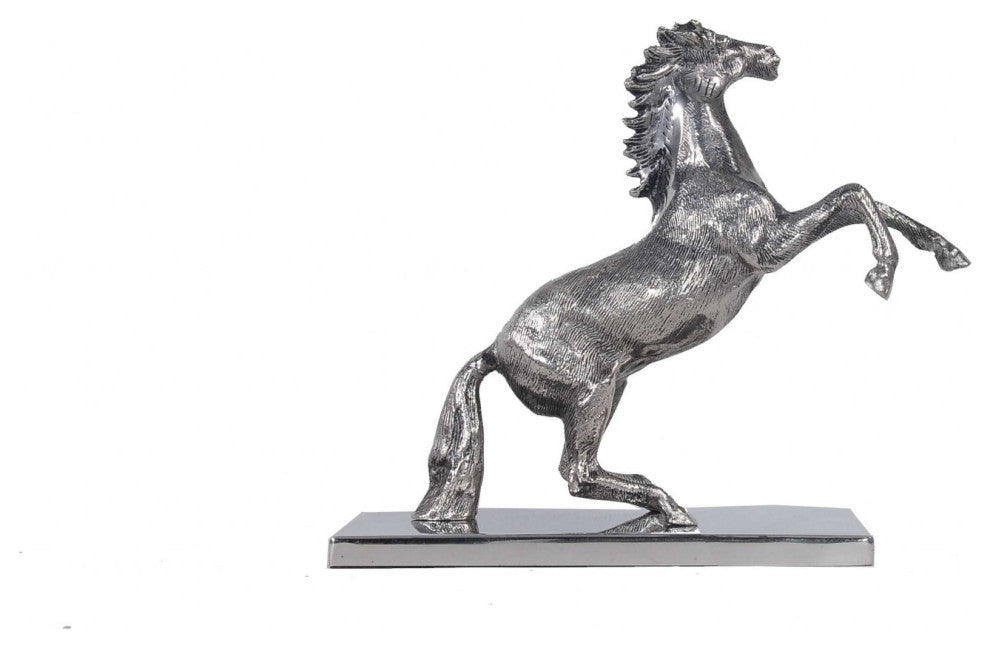 5" X 12.5" X 11" Horse Statue With Base