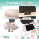 15" Seat Height Pig Animal Shape Storage Ottoman, Pink