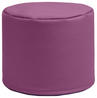 Jaxx Spring Modular Pouf Bean Bag Seat, Premium Vinyl - Plum