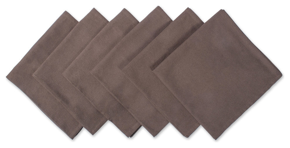 DII Dark Brown Napkin, Set of 6