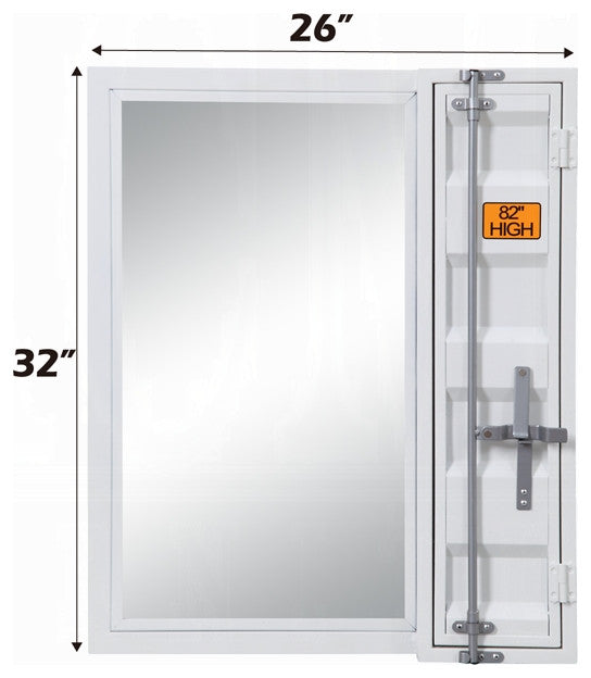 ACME Cargo Vanity Mirror, White