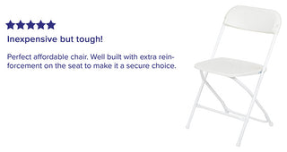White Plastic Folding Chair