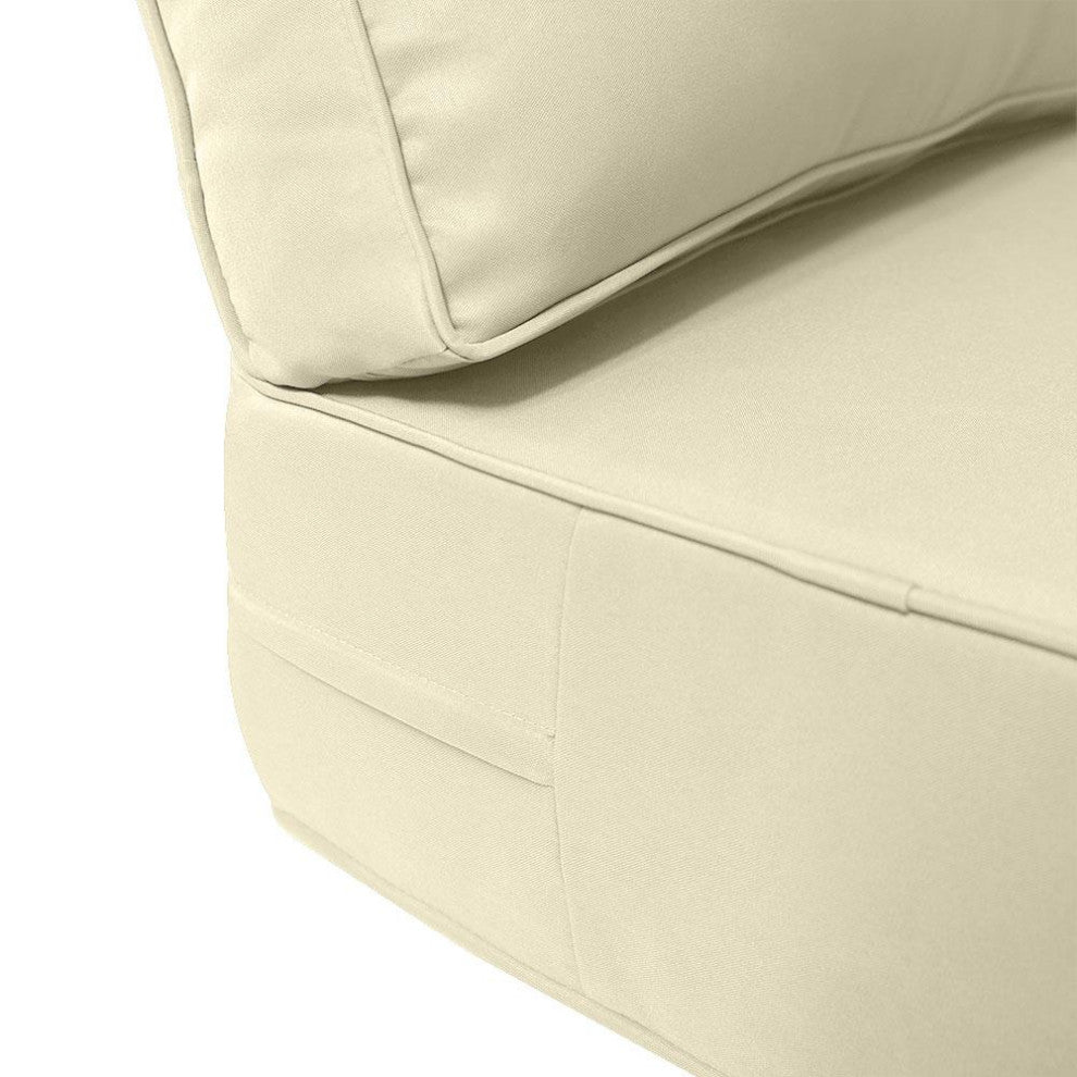 |COVER ONLY| Outdoor Pipe Trim Medium Deep Seat Backrest Pillow Slipcover AD005