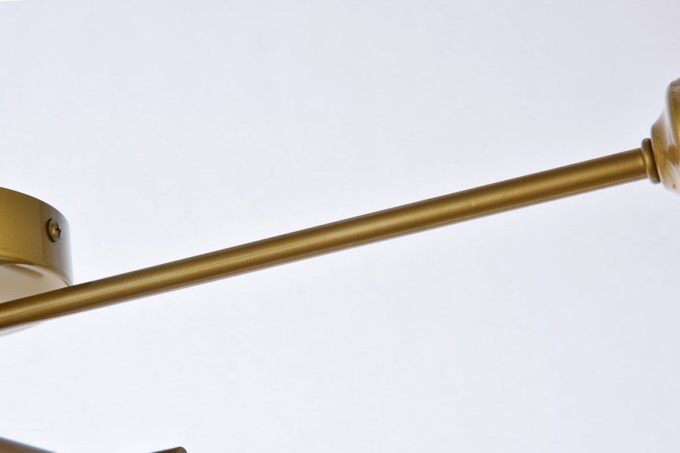 Xander 4-Light Flush Mount, Brass