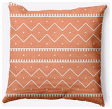 Mudcloth Decorative Throw Pillow, Coral, 16"x16"