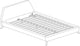 Henry Mid-Century Modern Upholstered Platform Bed, Beige, Queen