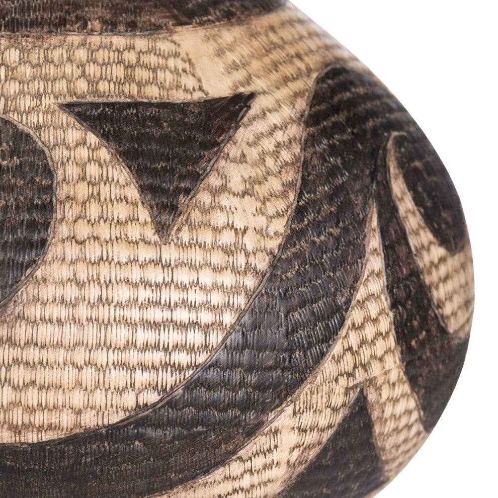 Ezekiel 3-Way Resin Table Lamp with Linen Oat Shade