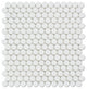 Thassos White Marble Polished Penny Round Mosaic Tile