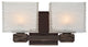 Hartsdale 2-Light Bath and Vanity With Glass Shade, Old Bronze