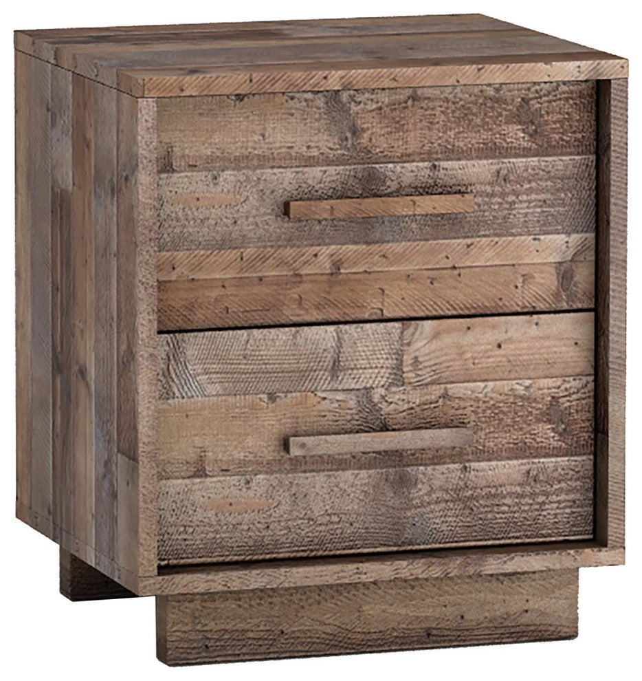 Nevada Nightstand - Dark Driftwood