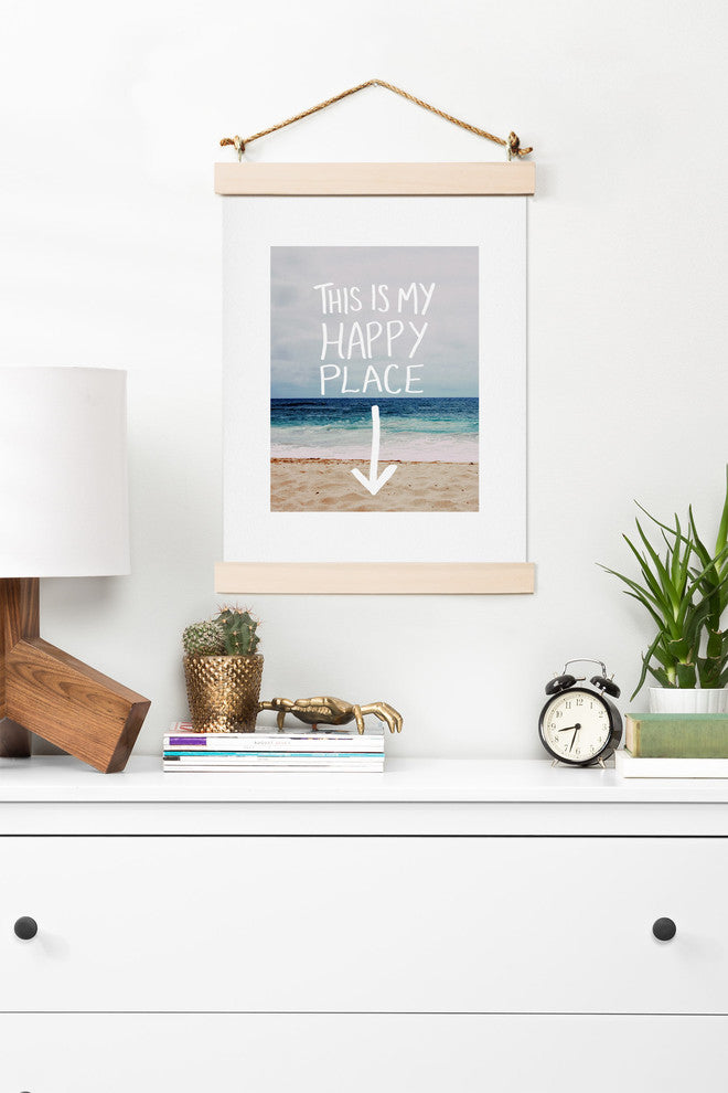 Deny Designs Leah Flores Happy Place X Beach Art Print