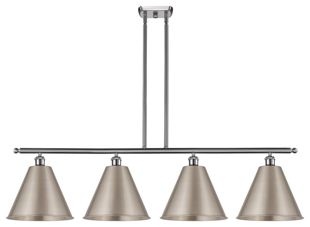 Ballston Cone Island Light, Brushed Satin Nickel, Brushed Satin Nickel