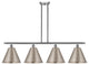 Ballston Cone Island Light, Brushed Satin Nickel, Brushed Satin Nickel