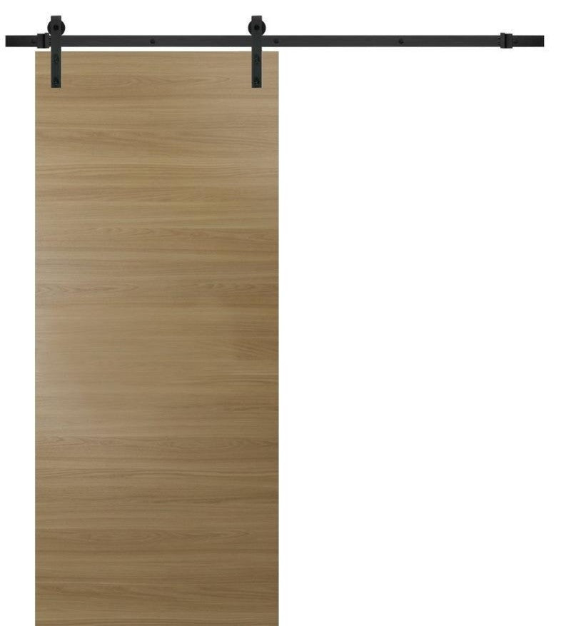 Sliding Barn Door 28 x 80 & 6.6FT Rail| Planum 0010 Honey Ash|