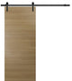 Sliding Barn Door 28 x 80 & 6.6FT Rail| Planum 0010 Honey Ash|