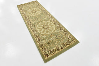 Unique Loom Light Green Napoleon Versailles 2' 2 x 6' 0 Runner Rug