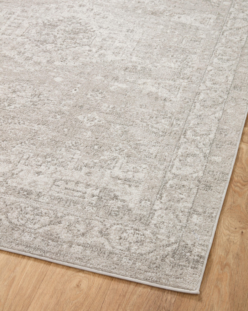 Loloi II Odette Silver / Ivory 5'-3" x 7'-9" Area Rug