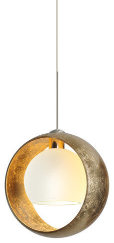 Pogo 1 Light Pendant Lighting, Satin Nickel