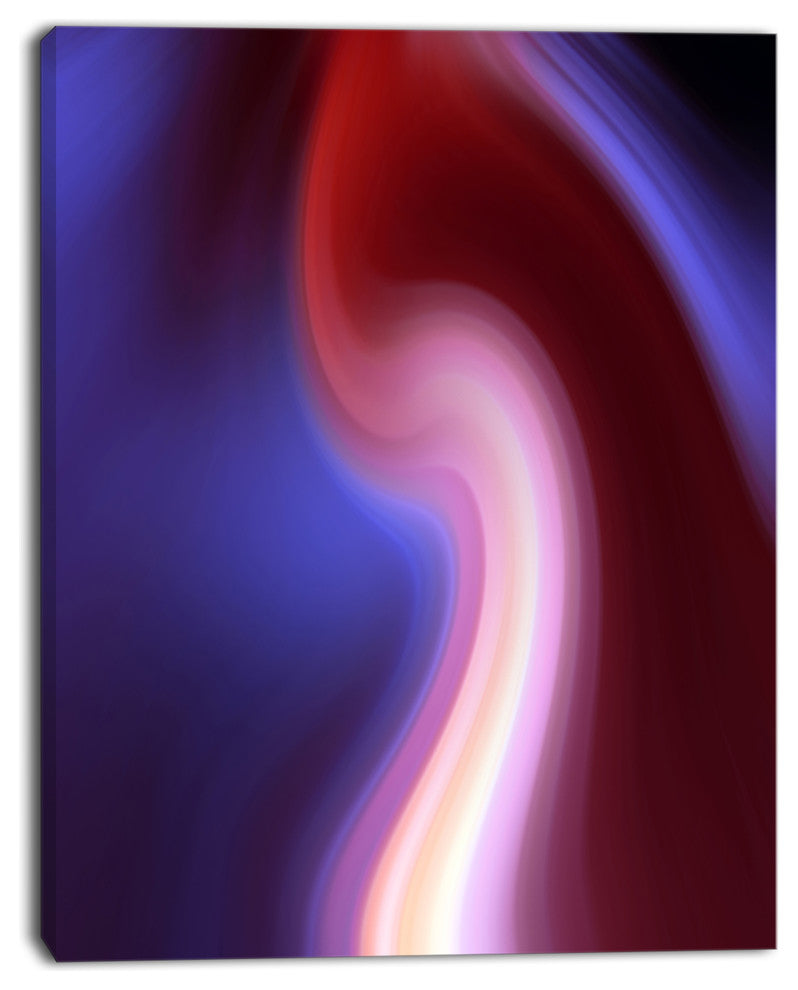"Red Blue Mix Texture" Abstract Digital Canvas Print