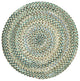 Capel Ocracoke Deep Blue 0425_475 Braided Rugs - 36" Round