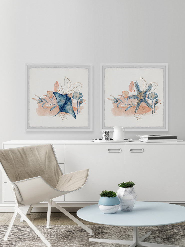Bottom Dwellers Diptych, 2-Piece Set, 32x32 Panels