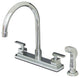 Kingston Brass 8" Centerset Kitchen Faucet, Polished Chrome