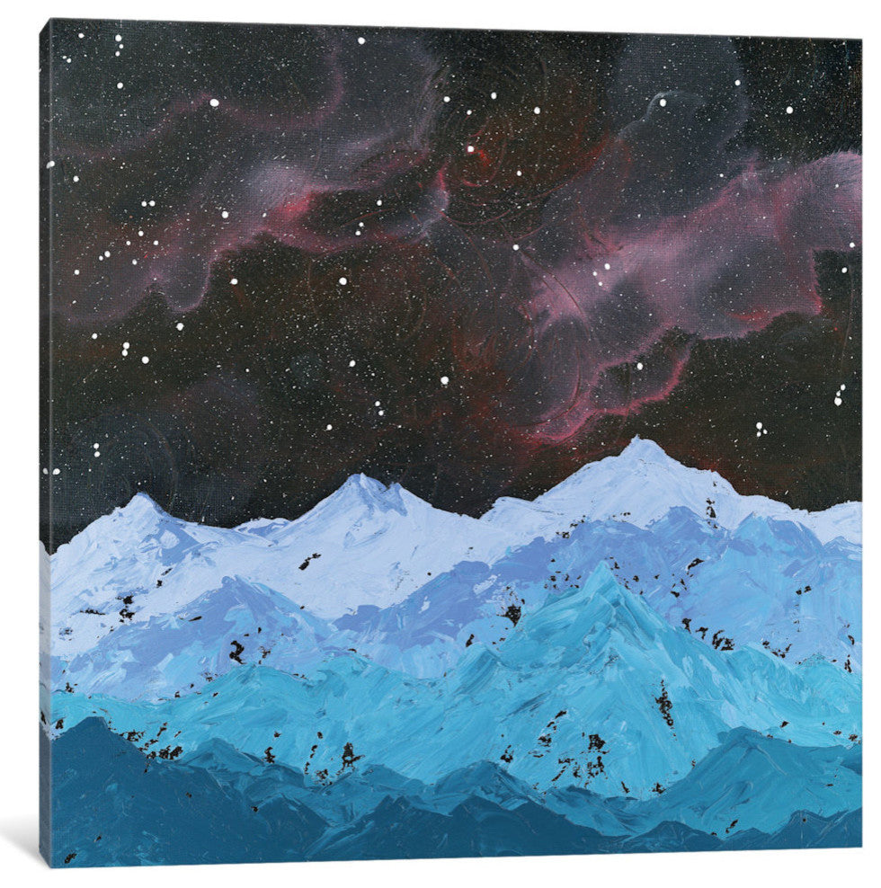 "Space Mountains" by Emily Magone Canvas Print, 18"x18"